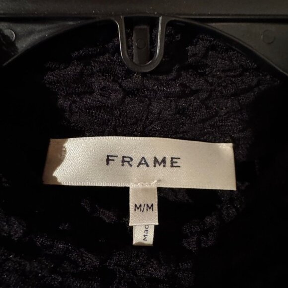 Frame Denim Black Textured Top - Picture 3 of 3